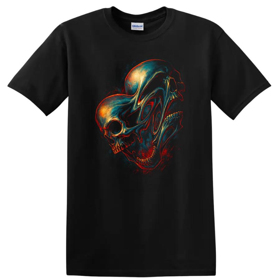 Skull Art T Shirt Dark Urban Graphic Tee for Streetwear Lovers