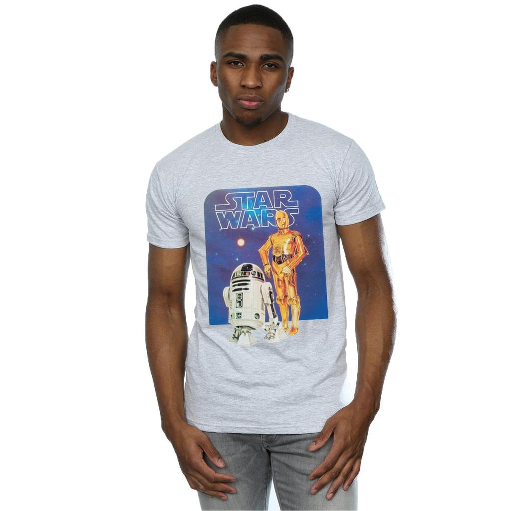 STAR WARS Mens R2-D2 And C-3PO T-Shirt