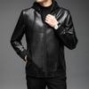 New Autumn Clothing for Young and Middle-aged People Hooded Genuine Leather Men's Leather Jackets Business Casual Fashion Sheepskin Men's Jackets