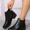 Summer New Women'S Fashion Short Boots High Heels Round Head Fashion Boots Casual Versatile Women'S Shoes