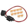 A ABSOPRO Fuse Holder 5A Standard Style Fuse 12 AWG Fuse Holder Waterproof