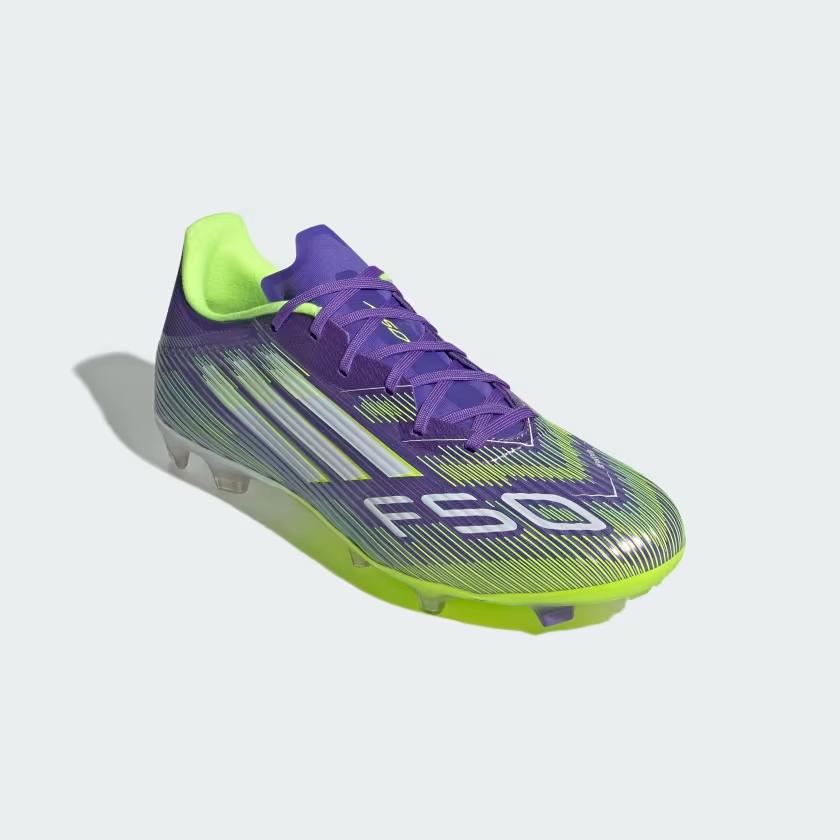 Adidas Adizero F50 League FG MG Пакет Radiant Blaze Мужские Кроссовки Фиолетовый Фиолетовый-Rush Облачно-Белый JI0003