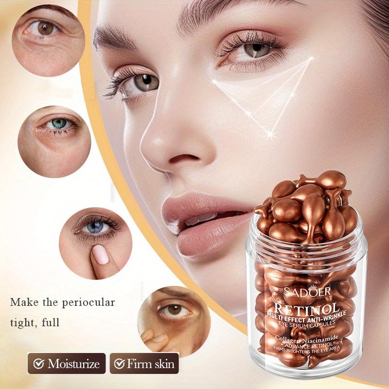 45 Capsules Retinol Serum Eye Cream Anti Wrinkle Firming Moisturizing Face Cream for All Skin Types