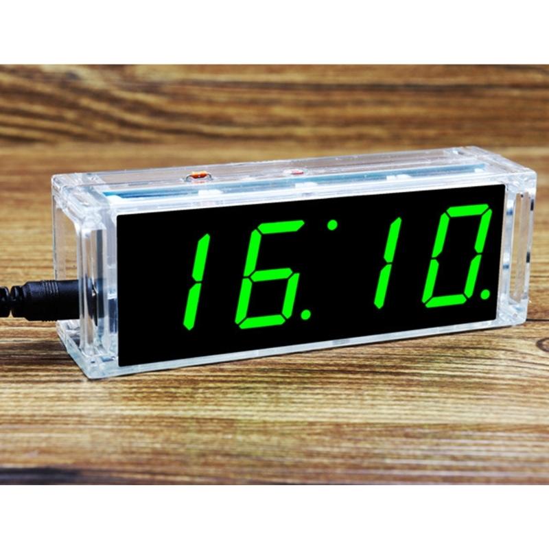 Электронный набор для сборки цифровых часов DIY Цифровая трубка Светодиодные часы Микроконтроллер Обучение пайке Будильник