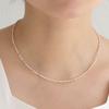 14K Pink Opal Natural Stone Necklace