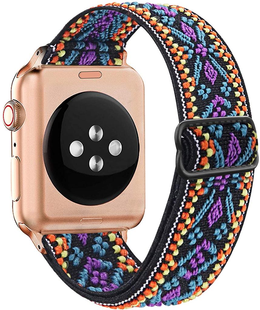 Эластичная петля Solo Loop, совместимая с ремешками Apple Watch 44 мм, 42 мм, 40 мм, 38 мм, регулируемый эластичный спортивный нейлоновый ремешок для серии iWatch