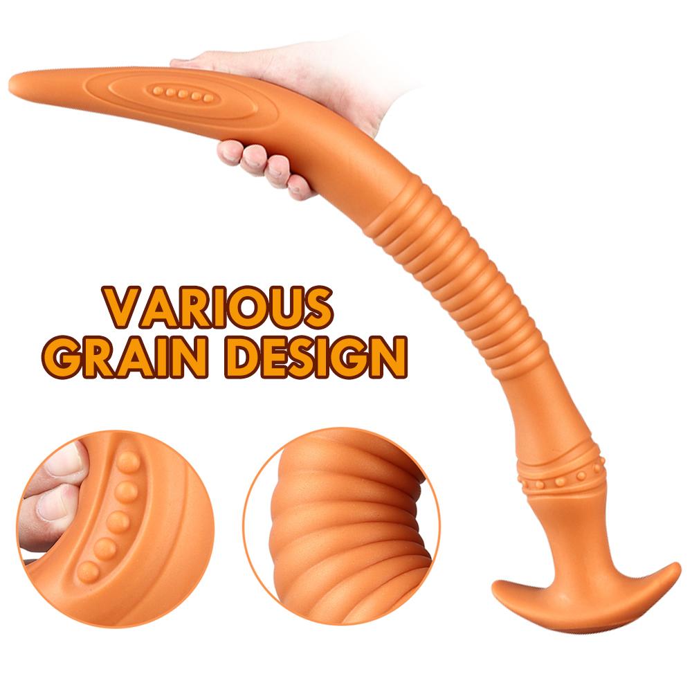 Супер длинный силиконовый анальный фаллоимитатор, огромный мягкий анальный анальная пробка, эротические секс-игрушки для взрослых для женщин и мужчин, расширитель ануса, большая анальная пробка, секс-игрушки
