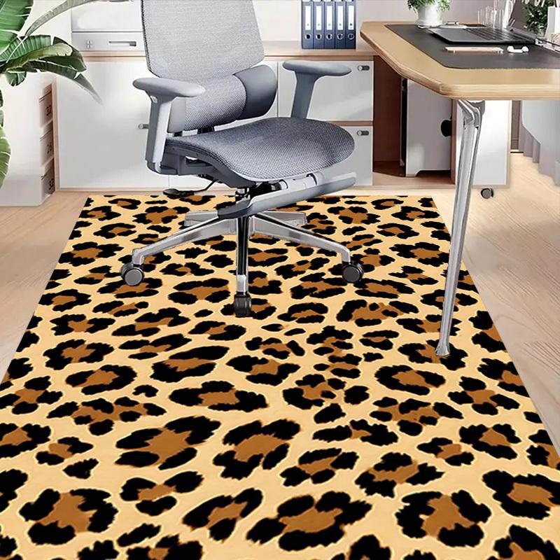 1PC Leopard Print Extra Large Non Slip Floor carpet, Office, family, bedroom, Studio Large Area Rug Indoor Rugs, , Vibrant Colors