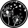 1pc Dandelion Metal Hanging Art Visual Wall Décor for Outdoor Spaces, Elegant Metal Crafts, Ideal for Holiday Gifts