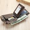 Высококачественный кожаный мужской кошелек премиум-класса с зажимом для денег, винтажный кошелек из коровьей кожи