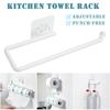 Plastic Tissue Holder Hanging Toilet Roll Paper Holder Towel Rack Cabinet Door Hook Holder Kitchen Organizer