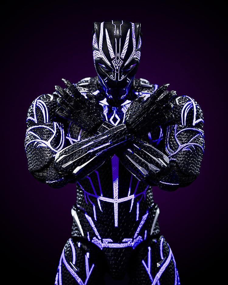 Threezero DLX Marvel Сага Бесконечности Черная Пантера Энергетическая Шкала АБС ПВХ ПОМ Сплав Цинка Другой Металл Окрашенная Фигурка Действия Студии [Кинетически Заряженный]