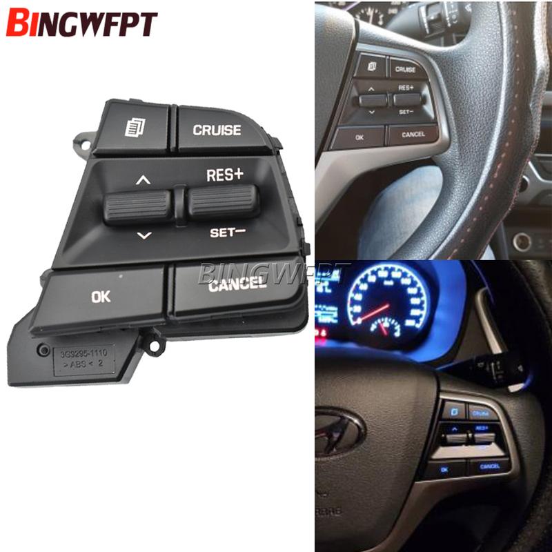 Cruise Control Multifunction Steering Wheel Button Switch For Hyundai Movable Collar Solaris 1.6L 2017 2018