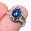 Натуральный голубой кианит драгоценный камень ручная работа 925 чистое серебро ювелирное кольцо размер 7 O9U26