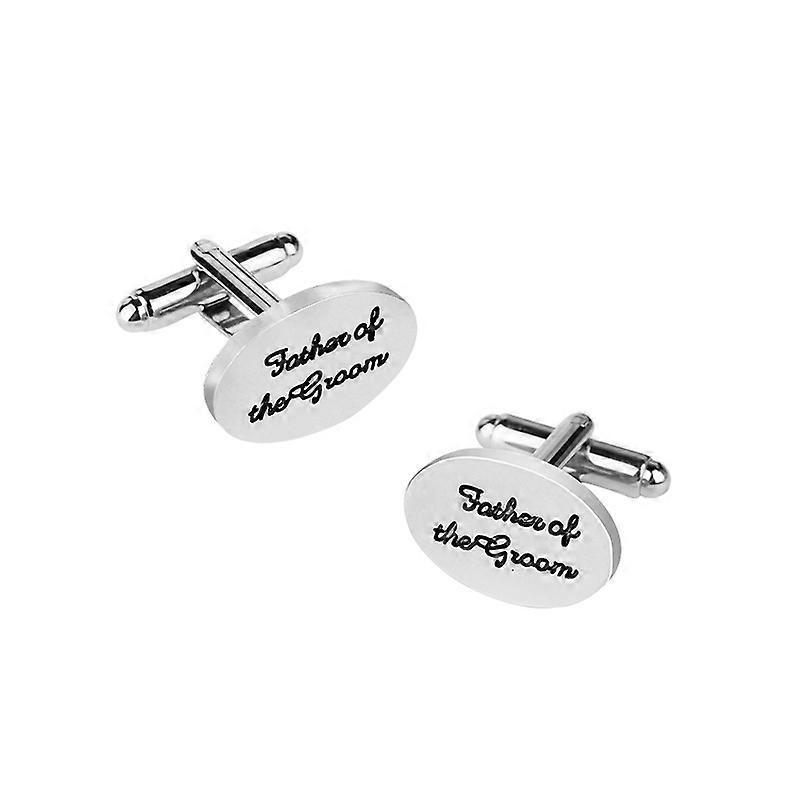 Wedding letter cufflinks, Father of the groom, men's wedding shirt accessories B1149