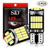 2pcs W5W T10 Led Bulbs Canbus 4014 26SMD 6000K 168 194 Led 5W5 Car Interior Dome Reading License Plate Light Signal Lamp White Yellow Blue