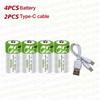 1.5V 5000mWh C Size LR14 Li-po Rechargeable Battery Type-C Ultra-Fast Charging for Flashlight Gas Cooker Electronic Piano Radios