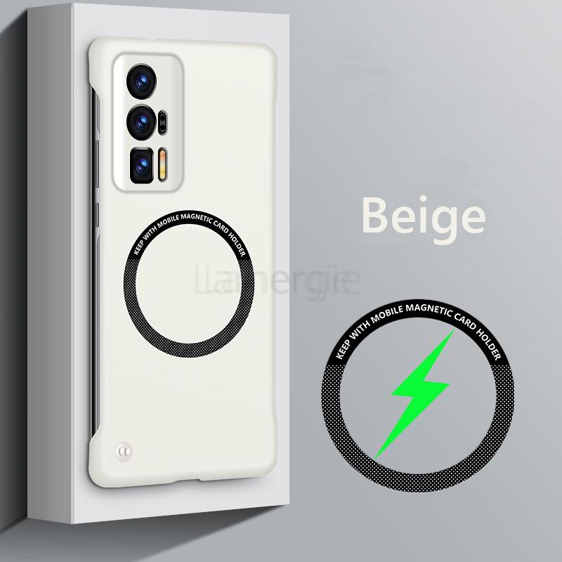 Безрамочный магнитный тонкий чехол для Magsafe для Xiaomi Poco F5 Pro F5 Pro F5Pro 5G, жесткая задняя крышка с беспроводной зарядкой