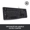 Clavier - Filaire - Logitech - K120 Business - AZERTY - Noir