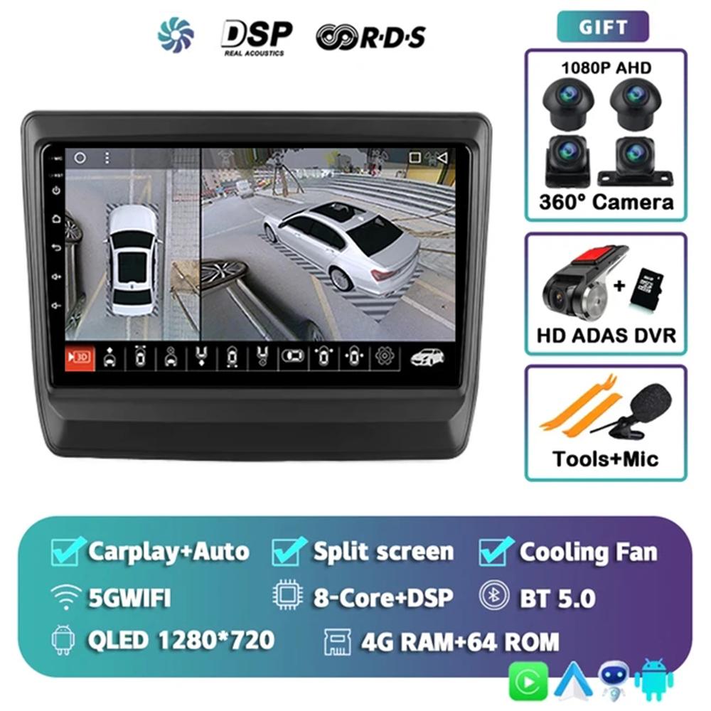 Android 14 Car For lsuzu D-MAX 3 RG 2019 - 2025 Auto Radio Stereo Head Unit Multimedia Player GPS Navigation Carplay BT 2Din