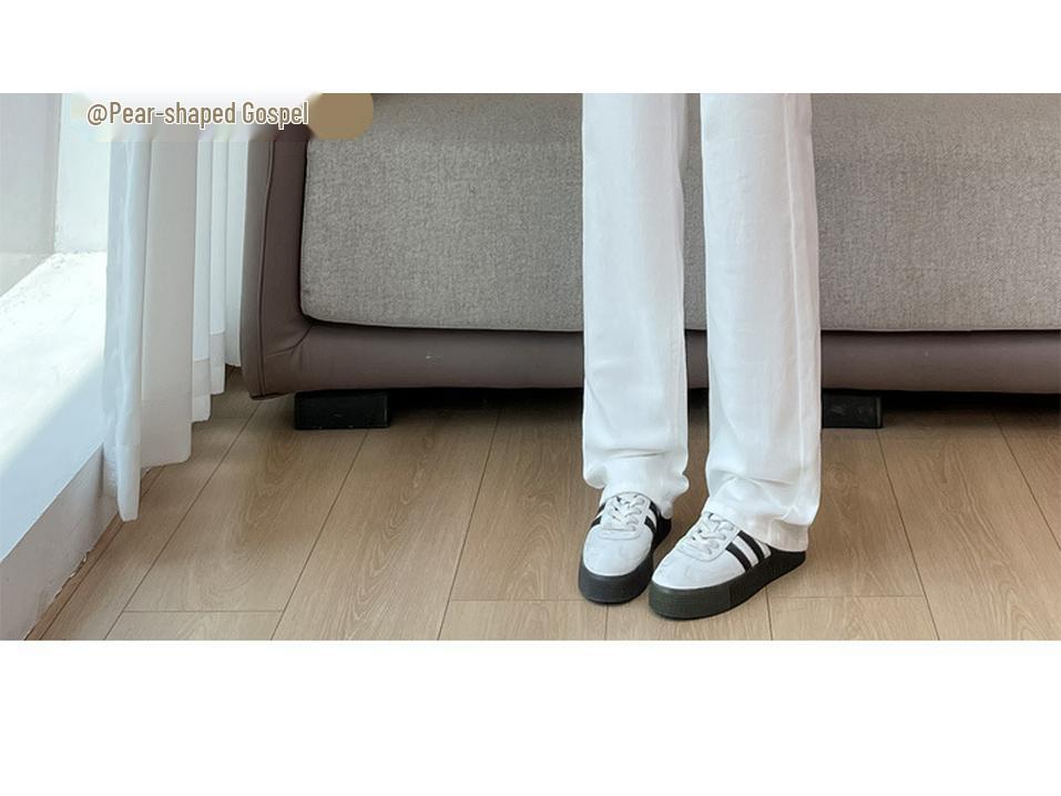 Женские джинсы с высокой талией, облегающие, белые, прямого кроя - Осень 2025