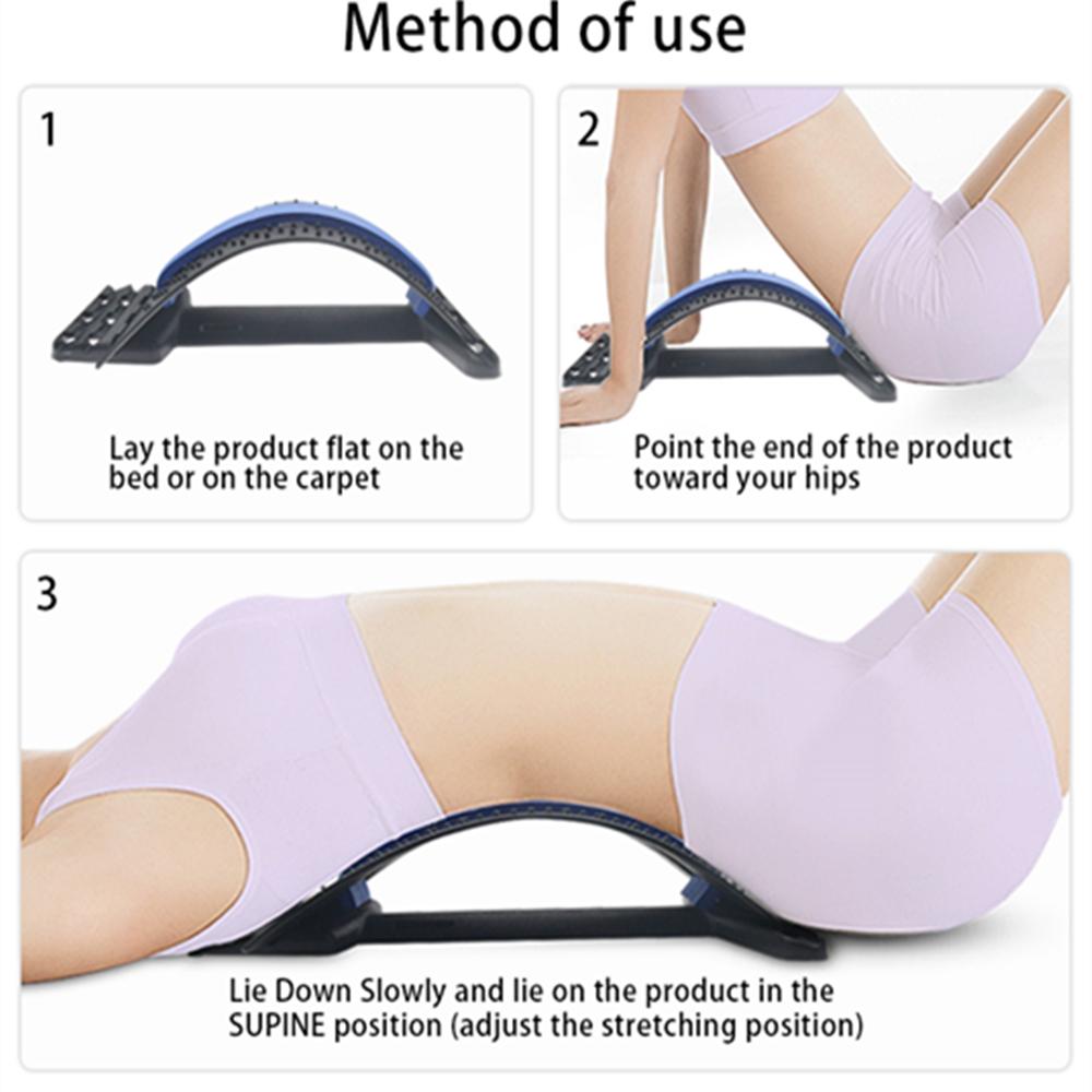 Lumbar Massager, Relax The Body ,Back Cracker Back Pain Relief,Lumbar Support Stretcher