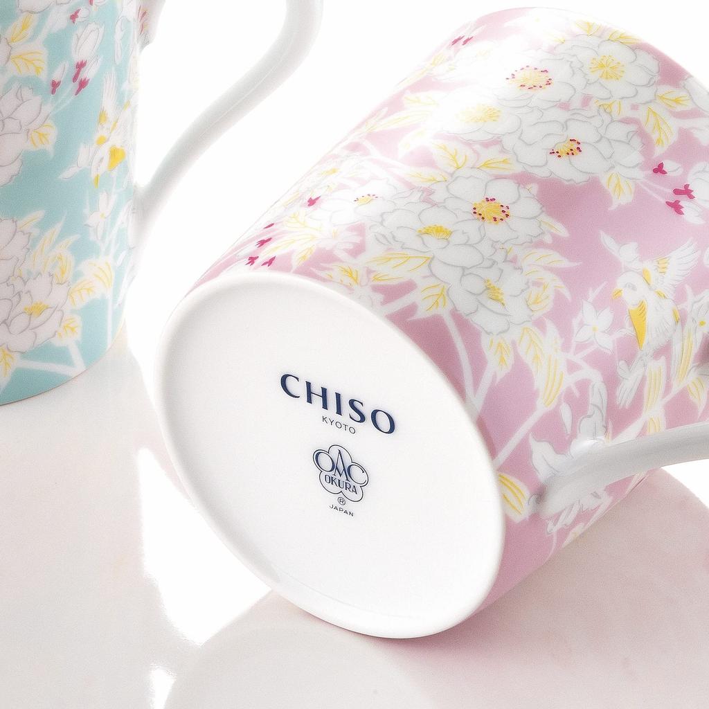 Okura Toen Toen x Кружка «Залитая солнечным светом» [Okura Chiso] (синий) <Microwave compatible>107C-C308-B