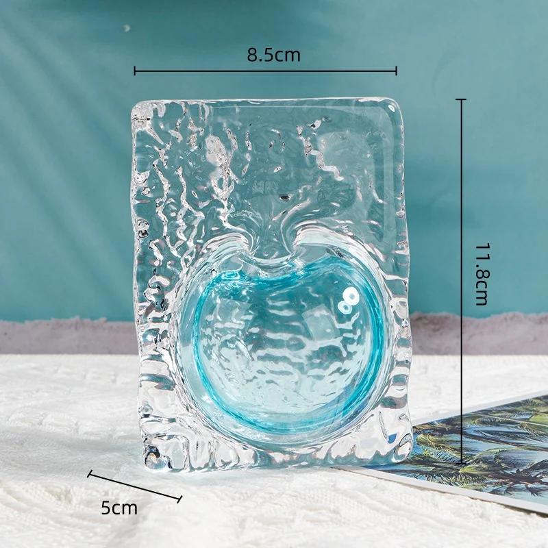 Прозрачная стеклянная ваза Прозрачная квадратная цветочная композиция Аксессуары для цветочной вазы Цветочная ваза Аксессуары для украшения дома