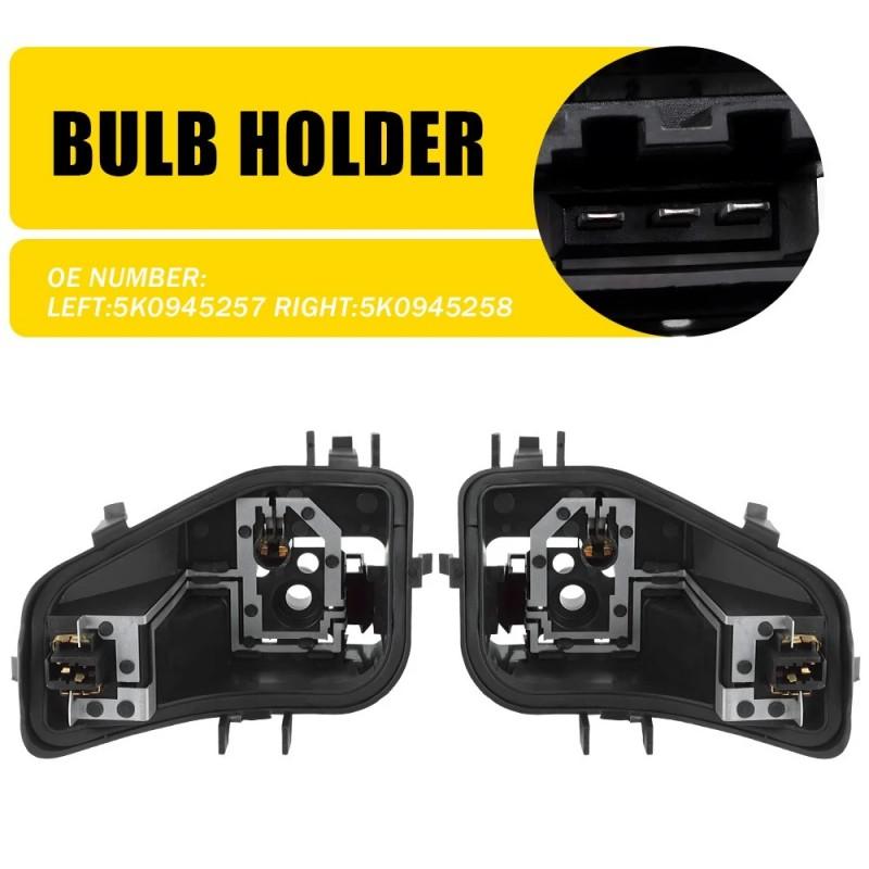 Outer For VW Golf6 MK6 2009-2013 Rear Brake Light Circuit Board Circuit Board Taillight Bulb Base Taillamp Bulb Socket Holder