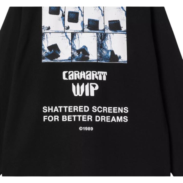 Carhartt WIP FW25 L/S Футболка «Лучшие сны» Свободная Удобная Простая Футболка с круглым вырезом с длинным рукавом Мужская Футболка I035458-89-XX
