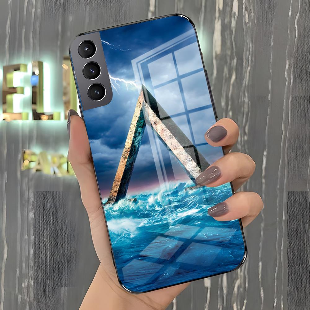Чехол для телефона Stargate Atlantis для Samsung A25 A13 A33 5G A54 A36 A35 A56 A52 A14 Ударопрочный стеклянный чехол