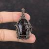 Pink Tourmaline Gemstone Pendant Copper Wire Wrapped Pendant Handmade Designer Pendant Copper Wire Jewelry Ethnic Style Pendant Gift For Him
