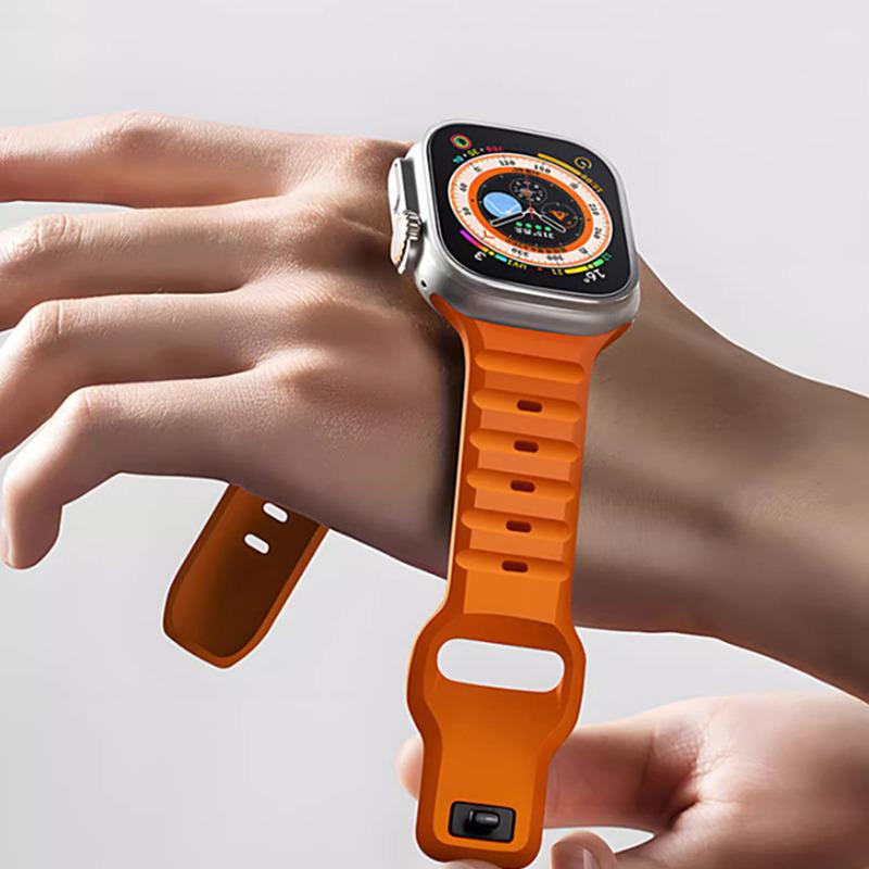 Силиконовые ремешки для Apple Watch - Одноцветные, Серия Ultra в наличии