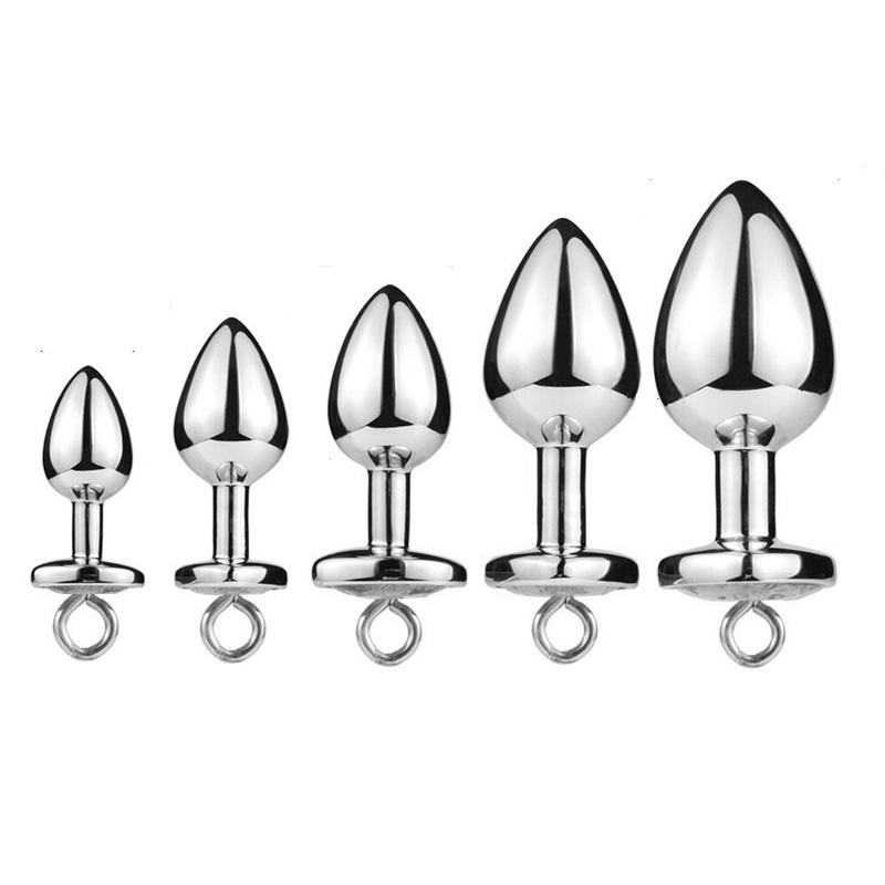 Супер мини, маленький, средний, большой набор, кольцо-скоба, металлические анальные бусины, анальная пробка, ювелирные изделия, замок для бондажа, вставка для пары игр