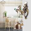 Style Creative Horse Home Decoration Mascot Owl Shape Elephant Wall Hanging Ornaments Animal Doorbell Metal Bell Wind Chime