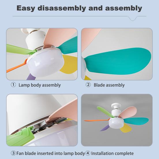 Потолочный вентилятор с бесщеточным двигателем, пульт дистанционного управления, регулировка яркости, энергосбережение, тихая работа, небольшой электрический потолочный светильник с вентилятором