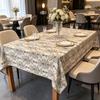 Столовая Кухня Вечеринка Декор Простой Дизайн Хлопок Лен Прямоугольная Мягкая Моющаяся Скатерть