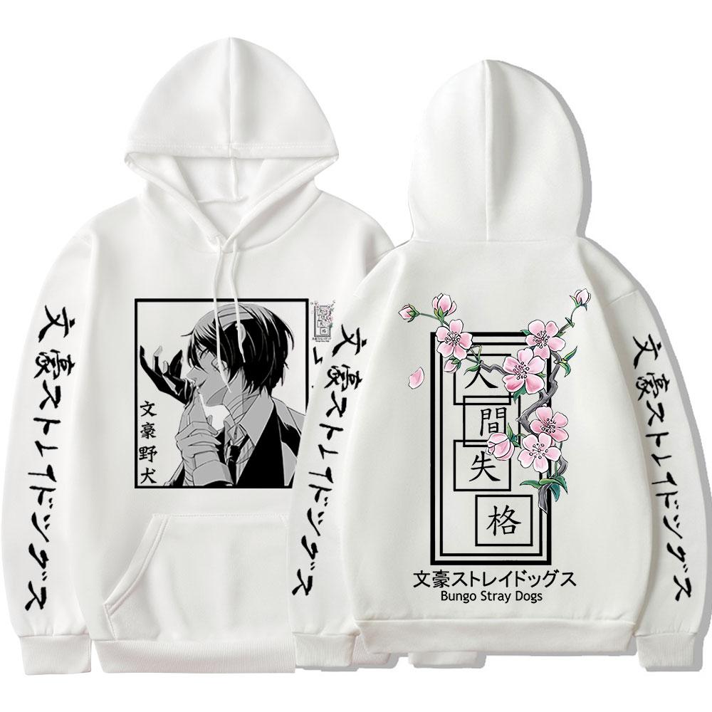 Толстовка с капюшоном из японского аниме «Бунго Бродячие собаки» Дазай Осаму, весна-осень, негабаритные мужские и женские модные толстовки в стиле манга, уличная одежда