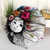 1pc Flower Hair Automatic Open/close Umbrella, 8-Rib sturdy structure, Auto Folding/Opening, Portable Travel Umbrella for Women, c37