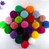 Плюшевая подушка в виде шара из шерстяной пряжи 5 см для DIY ручной работы, одежды и декоративных аксессуаров - 1 шт.
