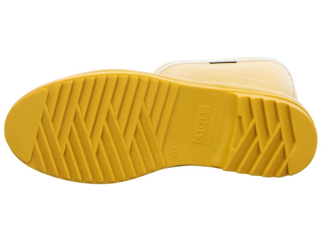 Aigle РЕЗИНОВЫЕ САПОГИ Chanter Сапоги Полосатые Резиновые Размер 24см [ПОДПИСЬ] Сапоги, Женские, Желтый,