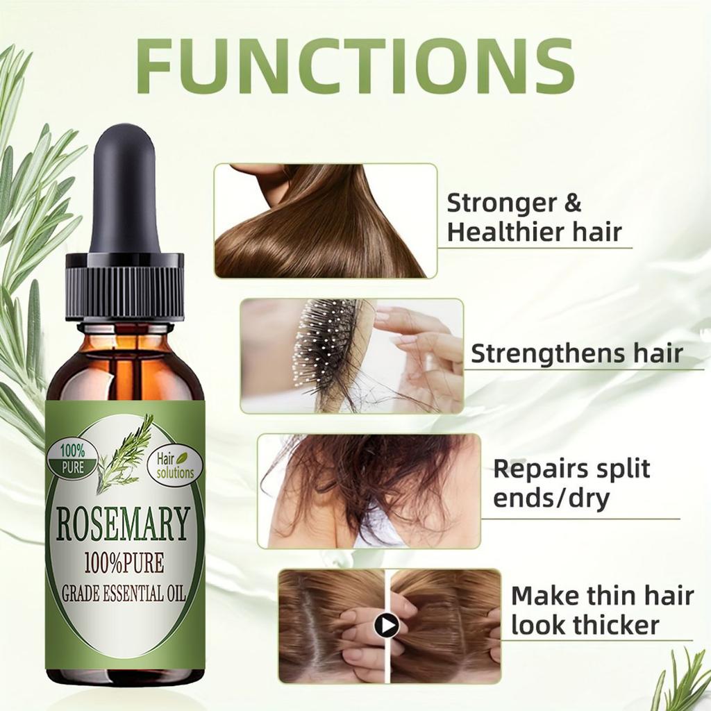 Hair Growth Product, Rosemary Growing Hair Essential Oil Beauty Hair Care, Prevent Hair Loss