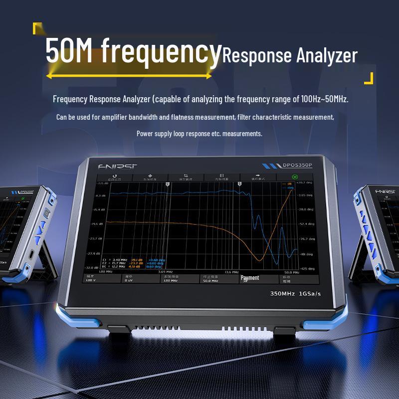 FNIRSI DPOS350P 4-в-1 350M Планшет: Осциллограф, Генератор сигналов, Анализатор спектра, Частотомер