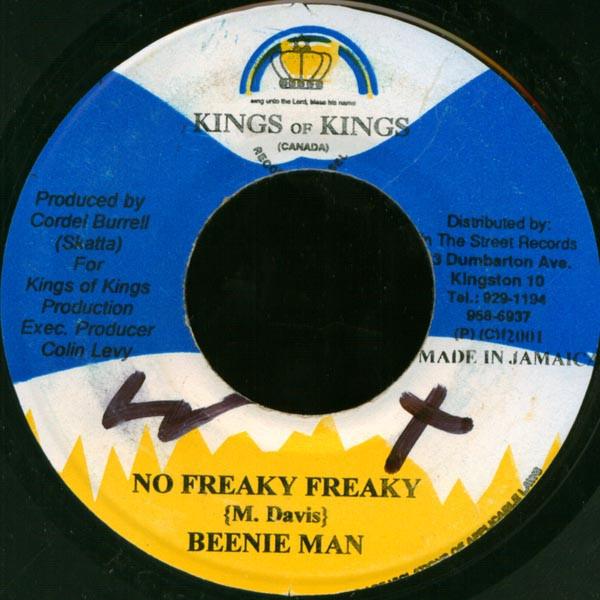 7inch Record BEENIE MAN - No Freaky Freaky NONE Kings Of Kings 2001 Jamaica Reggae, Ska & Dub Used