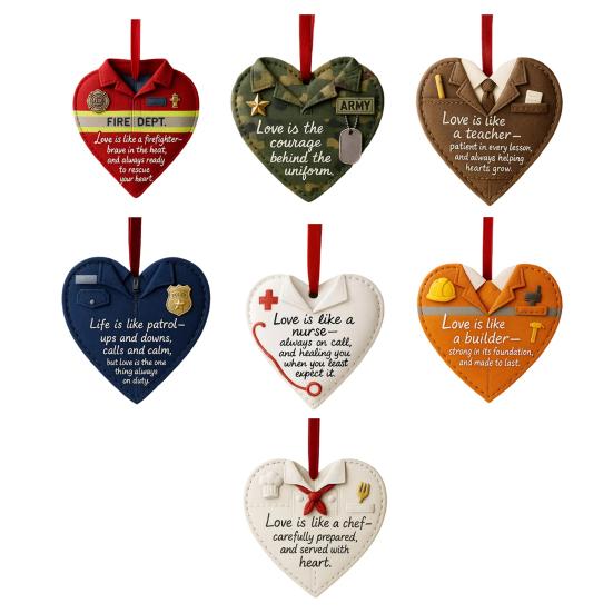 Рождественское украшение в форме сердца 2D акриловый шарм для зеркала заднего вида автомобиля Любовь как