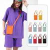 Square Vintage Ladies Phone Purse Nylon Small Crossbody Bag Nylon Shoulder Bag  Female Lady Girl