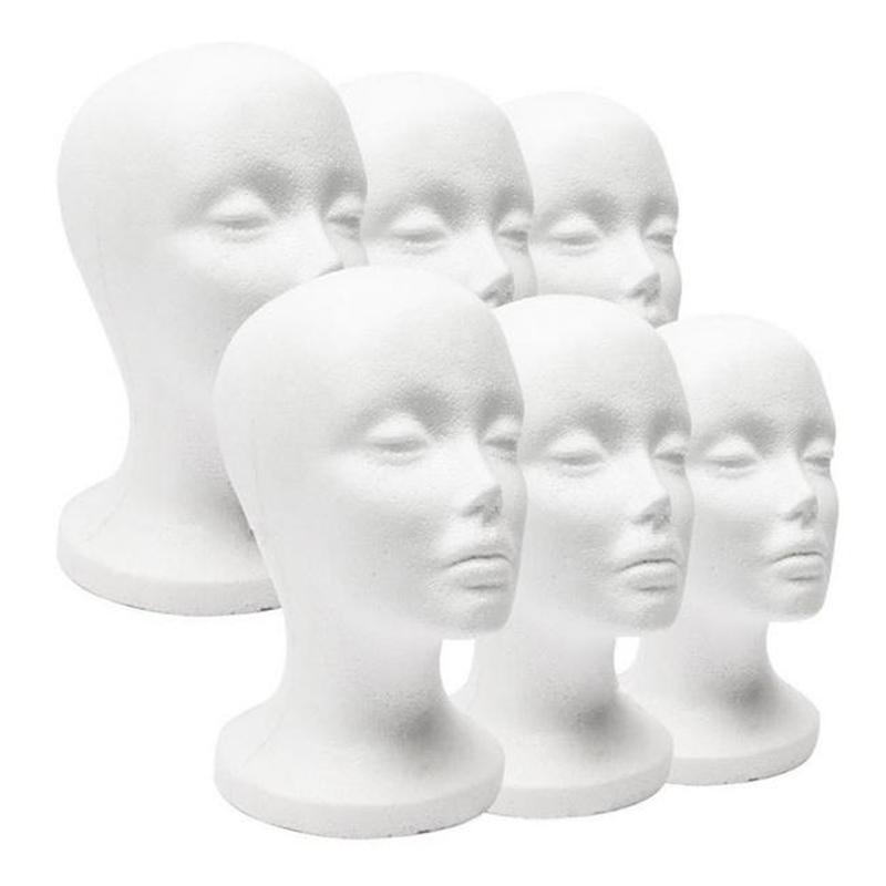 1PC Dummy Display Head Mannequin Stand Styrofoam Foam Head Model Rack Wig Jewelry Display