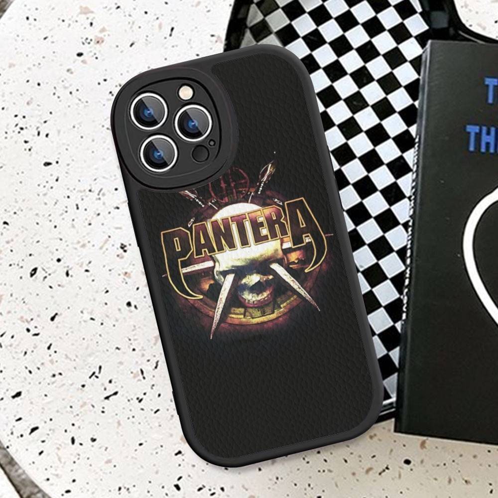 Dark Heavy Metal Rock P-PanteraS Band Phone Case For IPhone 11 12 13 14 15 16 Pro Max Plus Leather Cover
