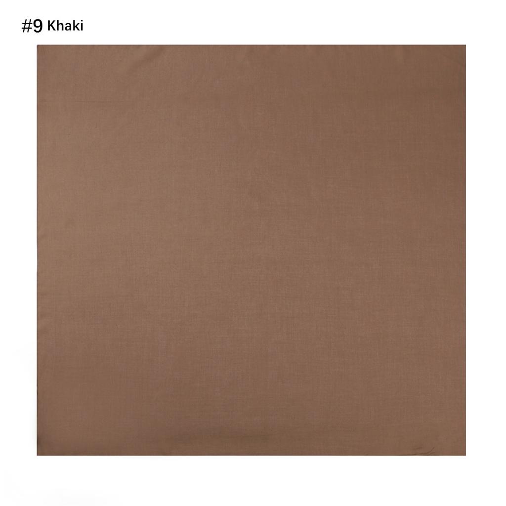 Commuter Encrypted Bali Yarn Bag Head Scarf Basic Solid Color Cotton 110 Large Size Malay Square Scarf Women'S Scarf New