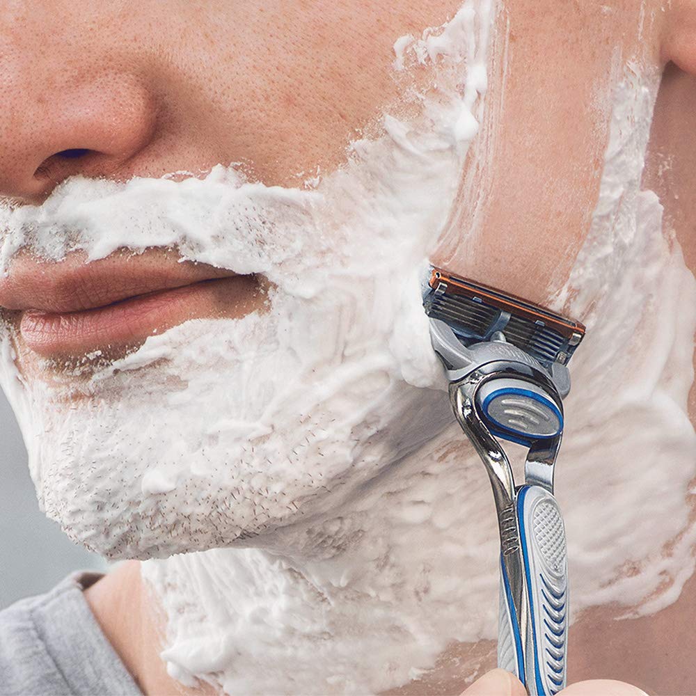 Gillette Бритва Fusion Manual Shaving с 16 запасными лезвиями в комплекте для мужчин +